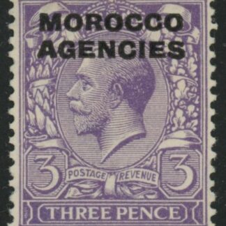 Morocco Agencies - 'British'  SG.46  3d bluish violet. mounted mint.