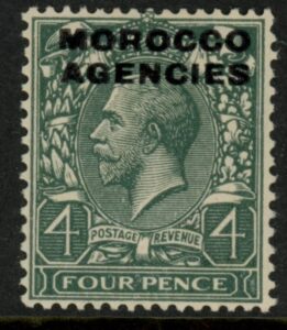 Morocco Agencies - 'British'  SG.59  4d grey-green. mounted mint.