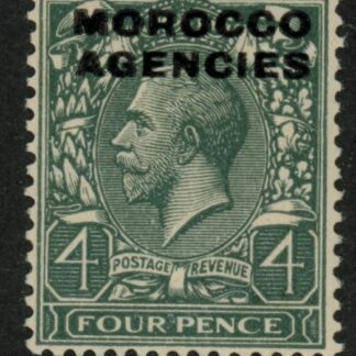Morocco Agencies - 'British'  SG.59  4d grey-green. mounted mint.