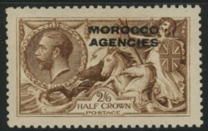 Morocco Agencies - 'British' SG.50 2s6d sepia-brown. mounted mint.