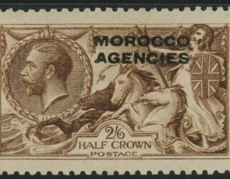 Morocco Agencies -  'British'  SG.50  2s6d sepia-brown. mounted mint.