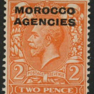 Morocco Agencies -  'British'  SG.45  2d. orange die1  mounted mint.