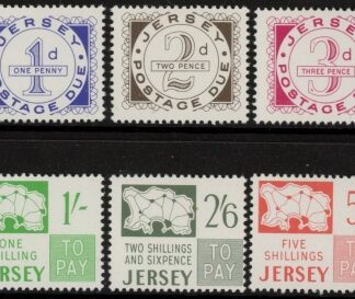 1969 Jersey. SG. D1-6 Post dues set 6 values. U/M (MNH)
