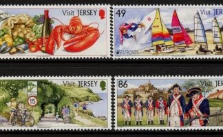 2012 Jersey SG.1636-9 Europa 'Visit Jersey'  set 4 values.(face = £2.35) U/M (MNH)