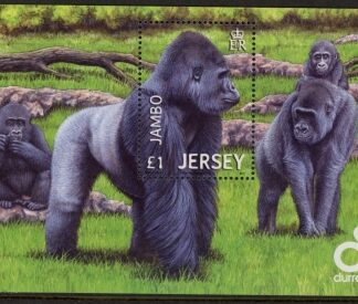 2012 Jersey MS.1693  'Jambo the Gorilla' mini sheet.(face = £1.00) U/M (MNH)