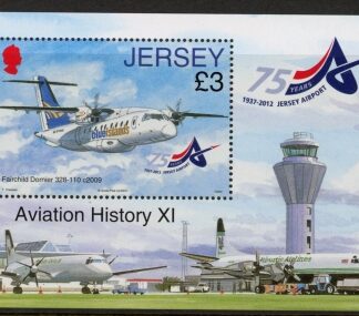 2012 Jersey MS.1649  Aviation History mini sheet.(face = £3) U/M (MNH)