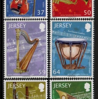 2012 Jersey SG.1630-5  25th Anniv. Jersey Symphony Orchestra 6 values..(face = £3.75) U/M (MNH)