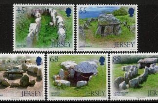 2012 Jersey SG.1700-4  Archaeology. 3rd series, 5 values..(face = £3.15) U/M (MNH)