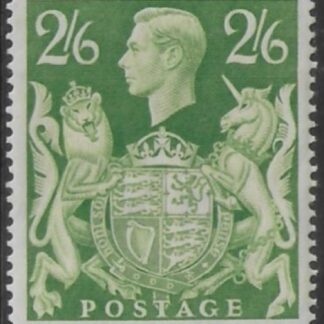 1939-48 SG.476b 2s6d yellow-green U/M (MNH)