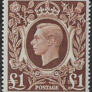 1939-48 SG.478c  £1.00 brown U/M (MNH)