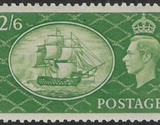 1951 SG.509 2s6d yellow-green U/M (MNH)