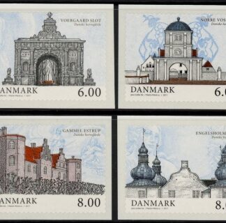 2011 Denmark SG.1631-4 Manor Houses Set of 4 values U/M (MNH)
