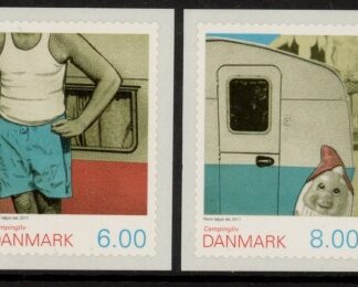 2011 Denmark SG.1627-8 Camping Set of 2 values S/A  U/M (MNH)