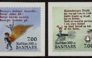 2015 Denmark SG.1767-8 Birth Cent of Halfdan Rasmussen  Set of 2 values U/M