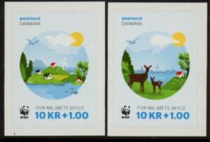 2015 Denmark SG.1785-6 Charity Stamps - WWF Set of 2 values U/M (MNH)