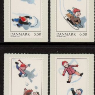 2008 Denmark SG.1568-71 Playing in Snow Set of 4 values  U/M (MNH)