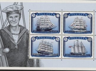 2015 Denmark MS.1787 Danish Training Sailing Ships Mini Sheet U/M (MNH)