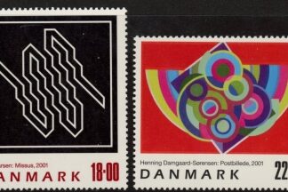 2001 Denmark SG.1242-3  Art. set 2 values. U/M (MNH)