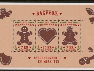 2015 Denmark MS.1792c Winter Stamps - Gingerbread Mini Sheet U/M (MNH)