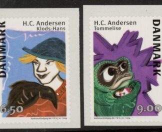 2014 Denmark SG.1757-8 Hans Christian Anderson Stories.  2 values S/A U/M (MNH)