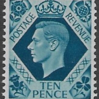 SG.474 10d turquoise blue (1937 dark colours) U/M (MNH)