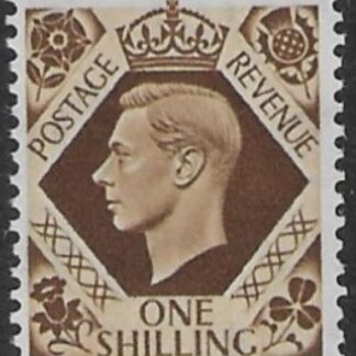 SG.475 1/- bistre brown (1937 dark colours) U/M (MNH)