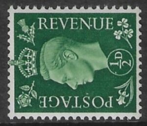 SG.462a ½d green S/ways Watermark(1937 dark colours) U/M (MNH)