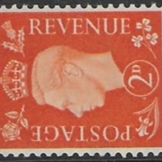 SG.465a 2d orange S/ways Watermark(1937 dark colours) U/M (MNH)