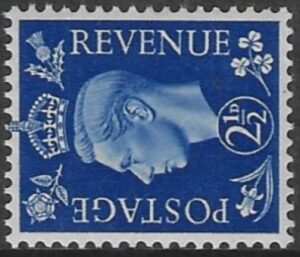 SG.466a 2½d ultramarine S/ways Watermark(1937 dark colours) U/M (MNH)