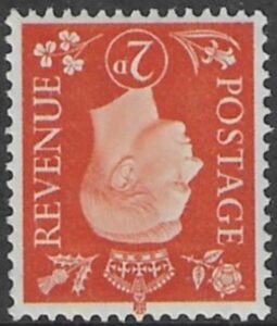 SG.465wi  2d orange Inverted Watermark(1937 dark colours) U/M (MNH)
