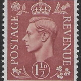 SG.487 1½d pale red-brown. (1941 light  colours) U/M (MNH)