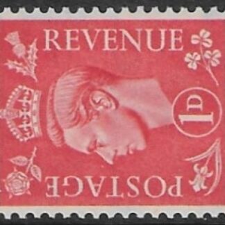 SG.486a 1d pale scarlet. sideways wmk.(1941 light  colours) U/M (MNH)