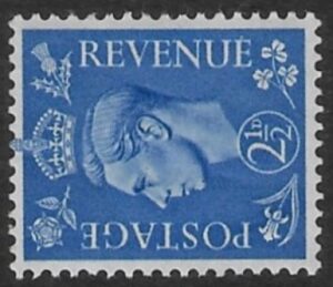 SG.489a 2½d light ultramarine. sideways wmk.(1941 light  colours) U/M (MNH)