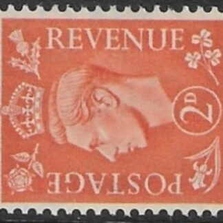 SG.488a 2d pale orange. sideways wmk.(1941 light  colours) U/M (MNH)