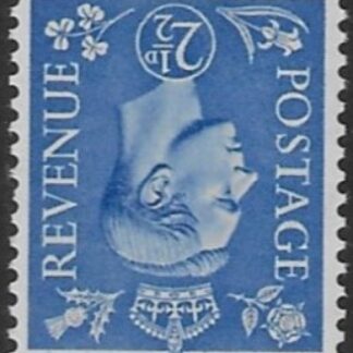 SG.489wi  2½d light ultramarine. inverted wmk.(1941 light  colours) U/M (MNH)