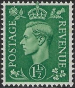 SG.505 1½d pale green.(1950 New colours) U/M (MNH)