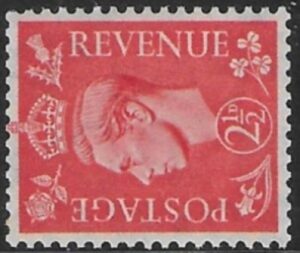 SG.507a 2½d pale scarlet. sideways watermark.(1950 New colours) U/M (MNH)
