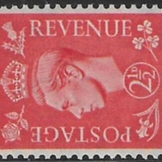 SG.507a  2½d pale scarlet. sideways watermark.(1950 New colours) U/M (MNH)