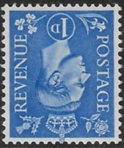 SG.504wi  1d light ultramarine. inverted watermark.(1950 New colours) U/M (MNH)