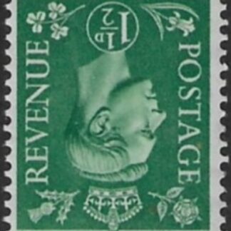 SG.505wi  1½d pale green. inverted watermark.(1950 New colours) U/M (MNH)