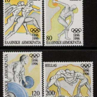 1996 Greece SG.1998-201 Cent. Modern Olympics. 4th issue  4values. U/M