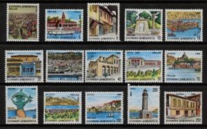 1990 Greece SG.1848-62 Prefecture Castles. 2nd series 15 values U/M