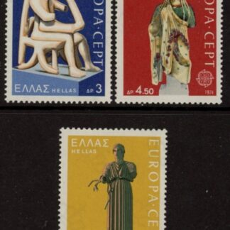 1974 Greece SG.1268-70  Europa- Ancient Greek Sculptures, set 3 values U/M