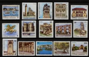 1988 Greece SG.1795-09 Prefecture Capitals, set 15 values U/M