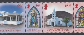 2013 Ascension Island SG1187a-90a Christmas Strip of 4 U/M (MNH)