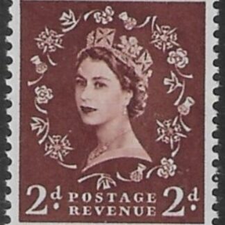 SG.518 2d red-brown  (1952 Tudor Wmk) U/M (MNH)