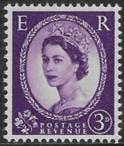 SG.520  3d deep lilac   (1952 Tudor Wmk) U/M (MNH)
