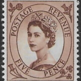 SG.522  5d brown   (1952 Tudor Wmk) U/M (MNH)