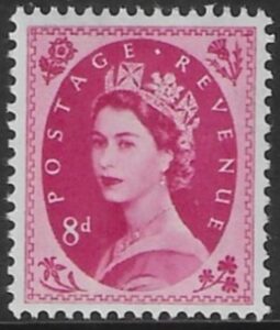 SG.525  8d magenta   (1952 Tudor Wmk) U/M (MNH)