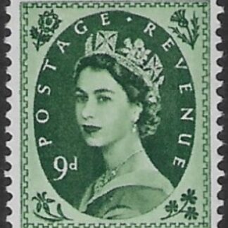 SG.526  9d bronze green   (1952 Tudor Wmk) U/M (MNH)